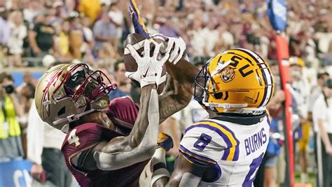 Jordan Travis accounts for 5 TDs and No. 8 Florida State thumps No. 5 LSU 45-24 in marquee matchup